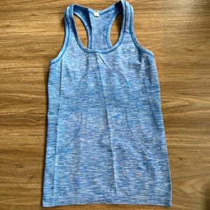 Lululemon Heathered Blue Swiftly Tech Racerback Tank Size 4